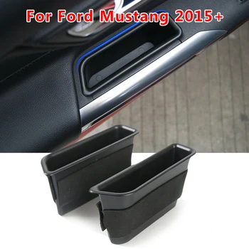 

Durable And Practical 2pcs Inner Side Door Handle Storage Box Cover For Ford Mustang 2015+ Help Classify Stored Items
