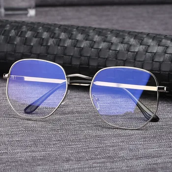 

Anti Blue light Anomalous Square Glasses Frame Men/Women Myopia Optical Metal Eyeglasses Anti-blue Clear Eyewear Frames