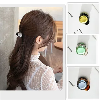

Korean Mini Round Crystal Hairpins Sweet Hair Claw For Women Girls Barrettes Hair Crab Styling Tool Hair Accessories