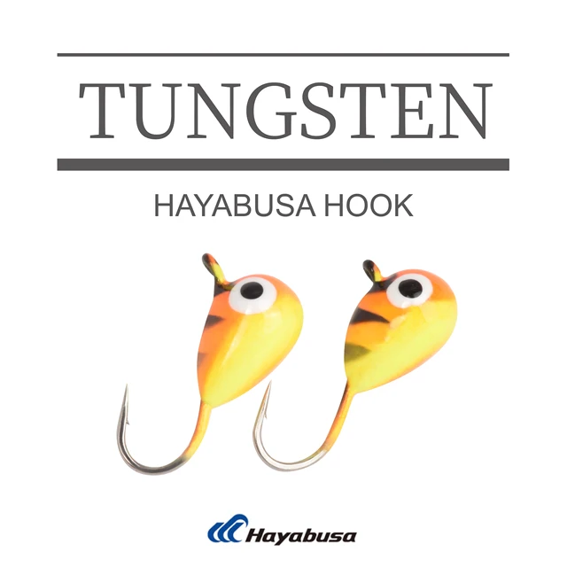 MUUNN 10pc 0.5g-1.85g Multicolor Glow Tungsten Ice Fishing Jig Head,3.2mm/4mm/5mm,Hayabusa Hook Winter Ice Fishing Bait TDIJ-HP72