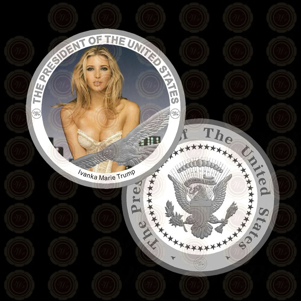 Ivanka Trump Посеребренная монета для первой дочери США Сексуальная модель