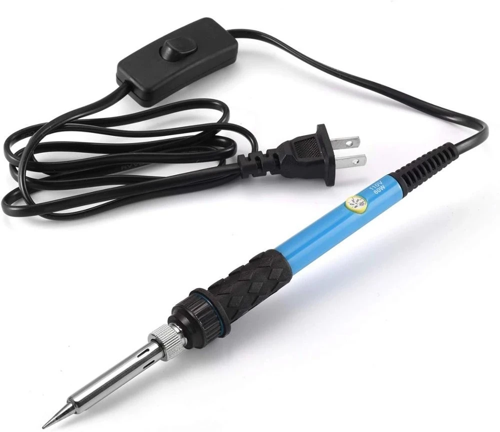 gas welding machine Soldering Iron 60W ON/OFF Switch Adjustable Temperature Electric Solder Iron Rework Station Mini Handle Heat Pencil Welding Tool best soldering iron for electronics