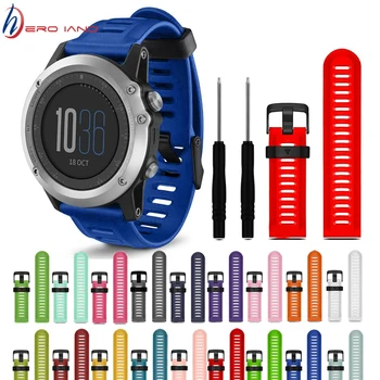 

26mm Silicone Strap Watchband for Garmin Fenix 3 HR /5X Plus/6X /3 Sapphire Smart Bracelet Band Sport Replacement Wristband