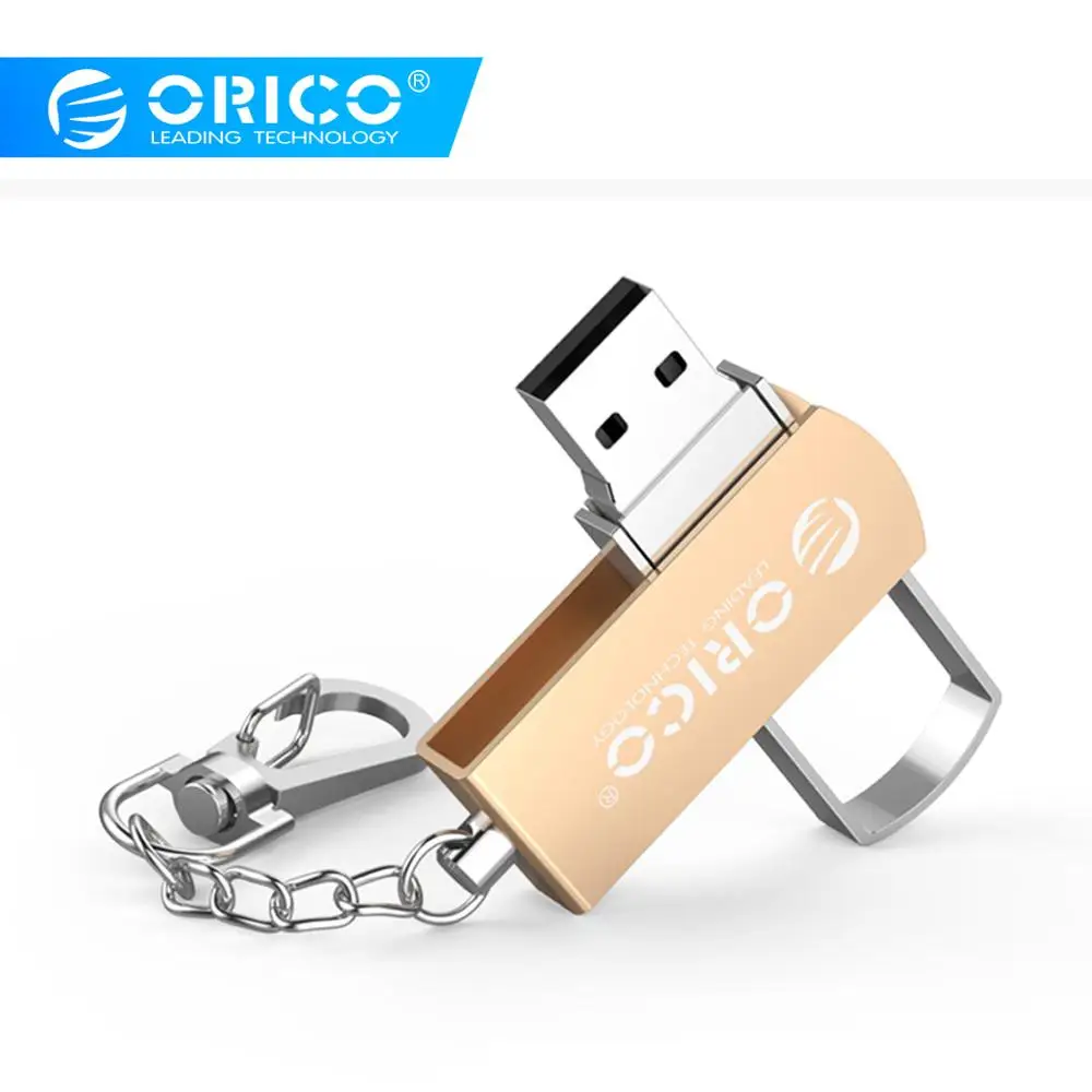 ORICO U Диск флеш-диск USB 2,0 64 ГБ 32 ГБ 16 ГБ USB флешка цинковый сплав с кольцом для ключей Поддержка мобильного телефона компьютера