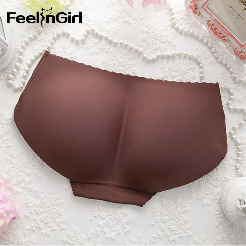 Padded Shapewear Feelingirl женское Бесшовное Корректирующее белье с эффектом приклада, Корректирующее белье, трусики, облегающее нижнее белье - Цвет: Padded Shapewear