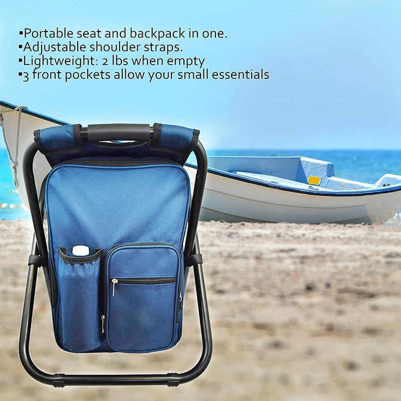 2 шт Рюкзак со стулом портативный кемпинг стул складной стул с двойным ...