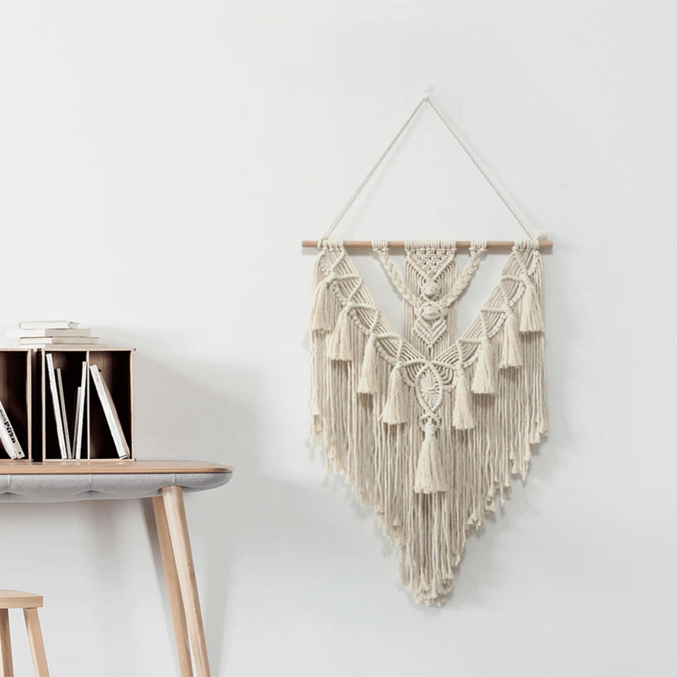Hand Woven Bohemian Macrame Wall Tapestry