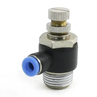 

Air Pneumatic Piping Speed Controller Push In Connector Adapter 15/64