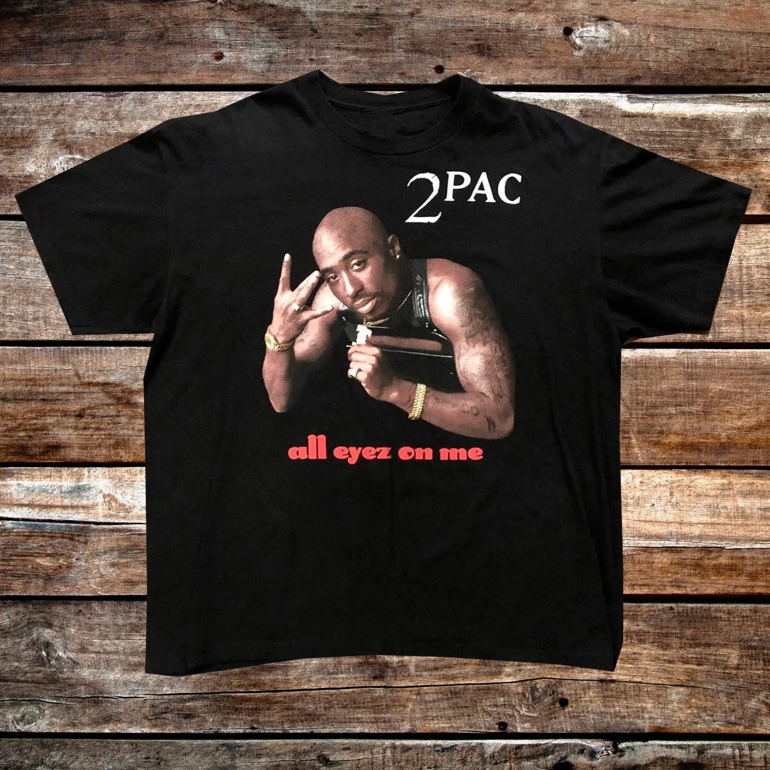 

Vintage 2Pac All Eyez On Me Death Row Records Black Tee Shirt Size Gift Print T-shirt Hip Hop Tee T Shirt NEW ARRIVAL