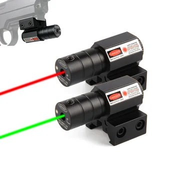 Červený laserový zaměřovač pro Picatinny a pušku s 635-655nm nastavitelným držákem Picatinny / Weaver 11 mm / 20 mm