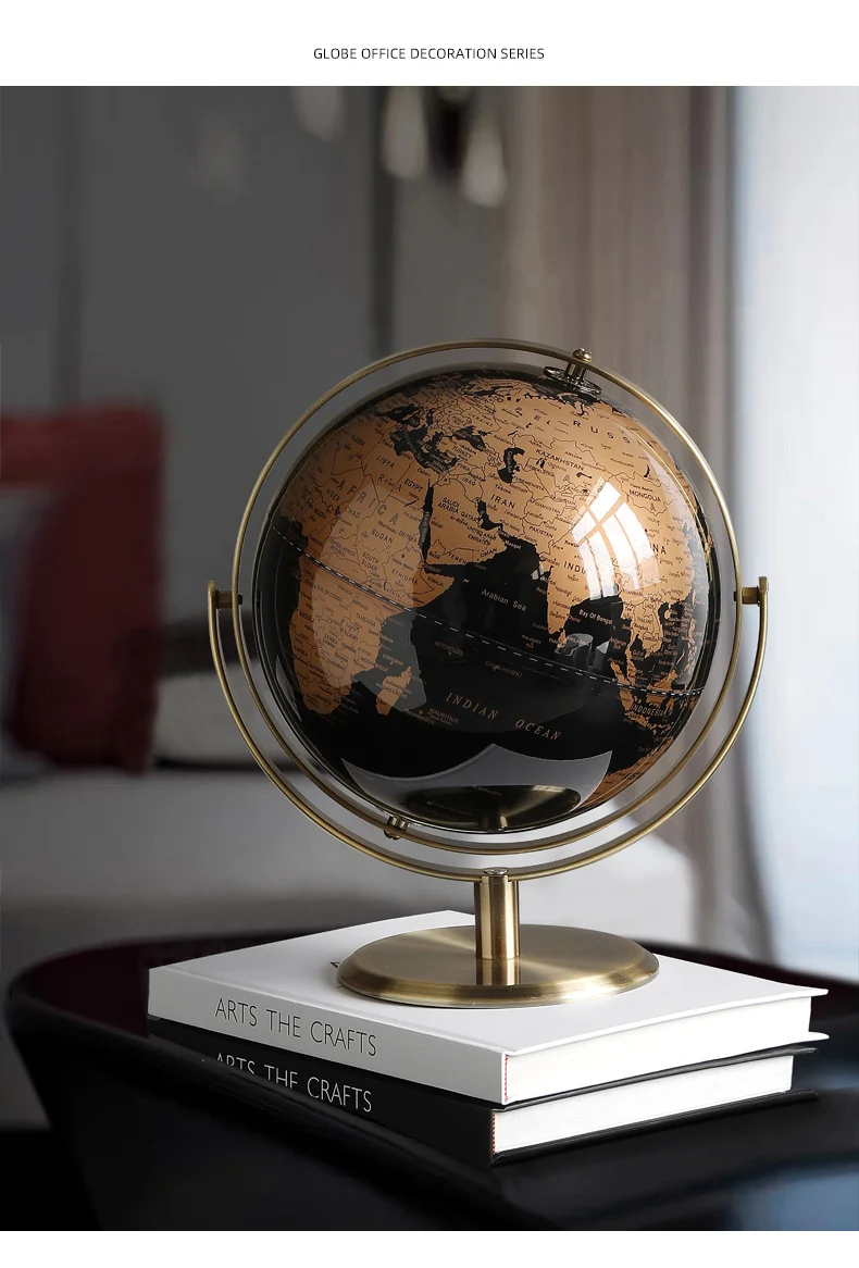 Home Decor World Globe Retro Map Globe Office Decor Accessories Desk Ornaments Geography Kids Education Globe Decor Decoration