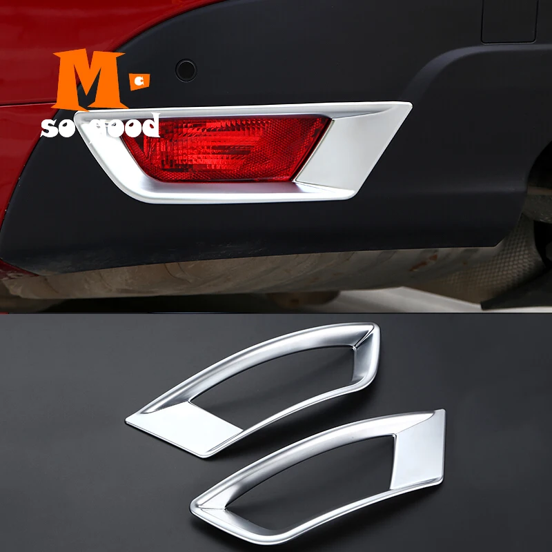 Для Jaguar F-Pace X761 2016 2017 f pace ABS Chrome Задний противотуманный фонарь Lamp Stiker Cover Frame Accessories