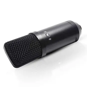

Aluminum Alloy Studio Professional Universal Condenser Microphone Portable USB Wired Playing Games For Mobile Computer Low Noise