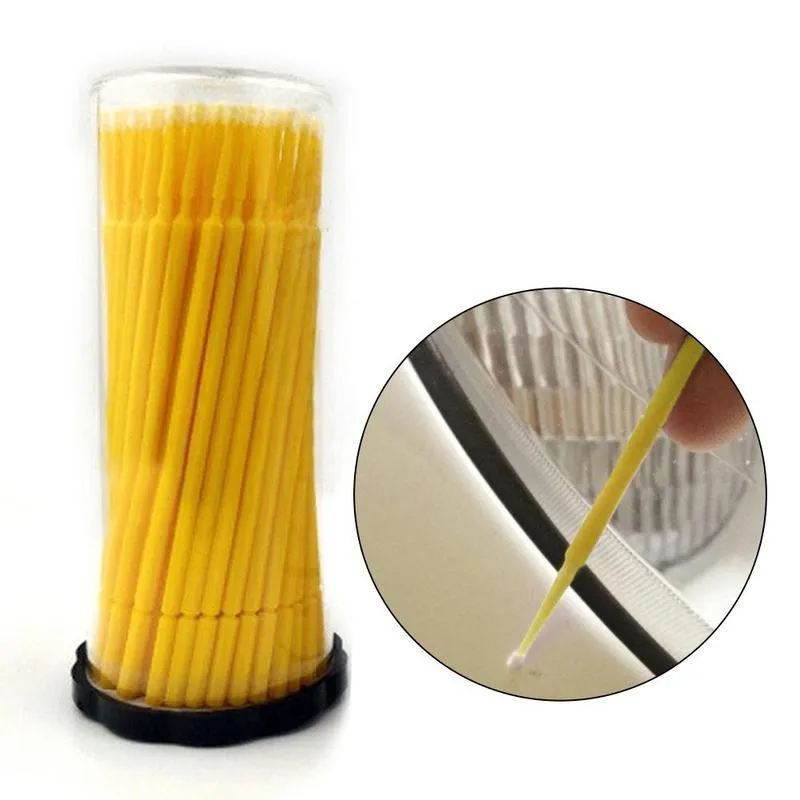 100pcs Up Paint Micro Brush Tips Auto Mini Head Car Parts 1.0mm Spray Applicator Stick | Автомобили и мотоциклы