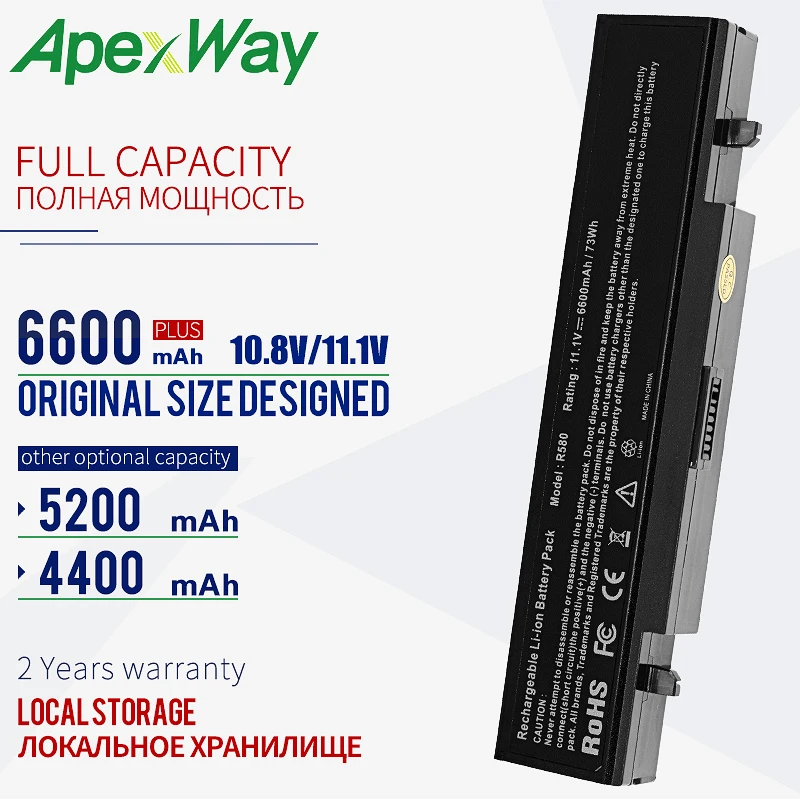 Apexway 11.1V RV520 Battery For SamSung AA-PB9NC6B AA-PB9NS6B AA-PB9NC6W AA-PL9NC6W R428 R429 R468 NP300 NP350 RV410 RV509 R530