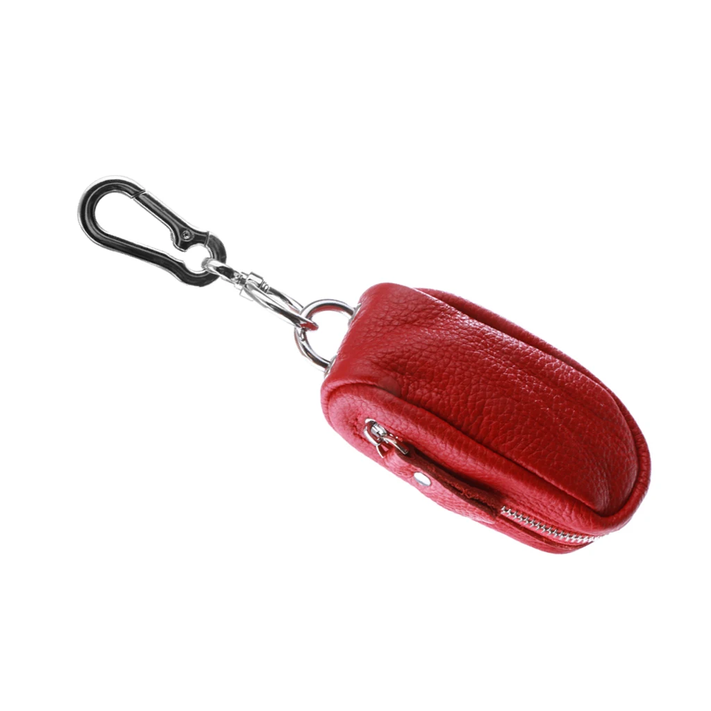 Унисекс популярный водонепроницаемый чехол для ключей от машины из искусственной кожи - Цвет: Красный