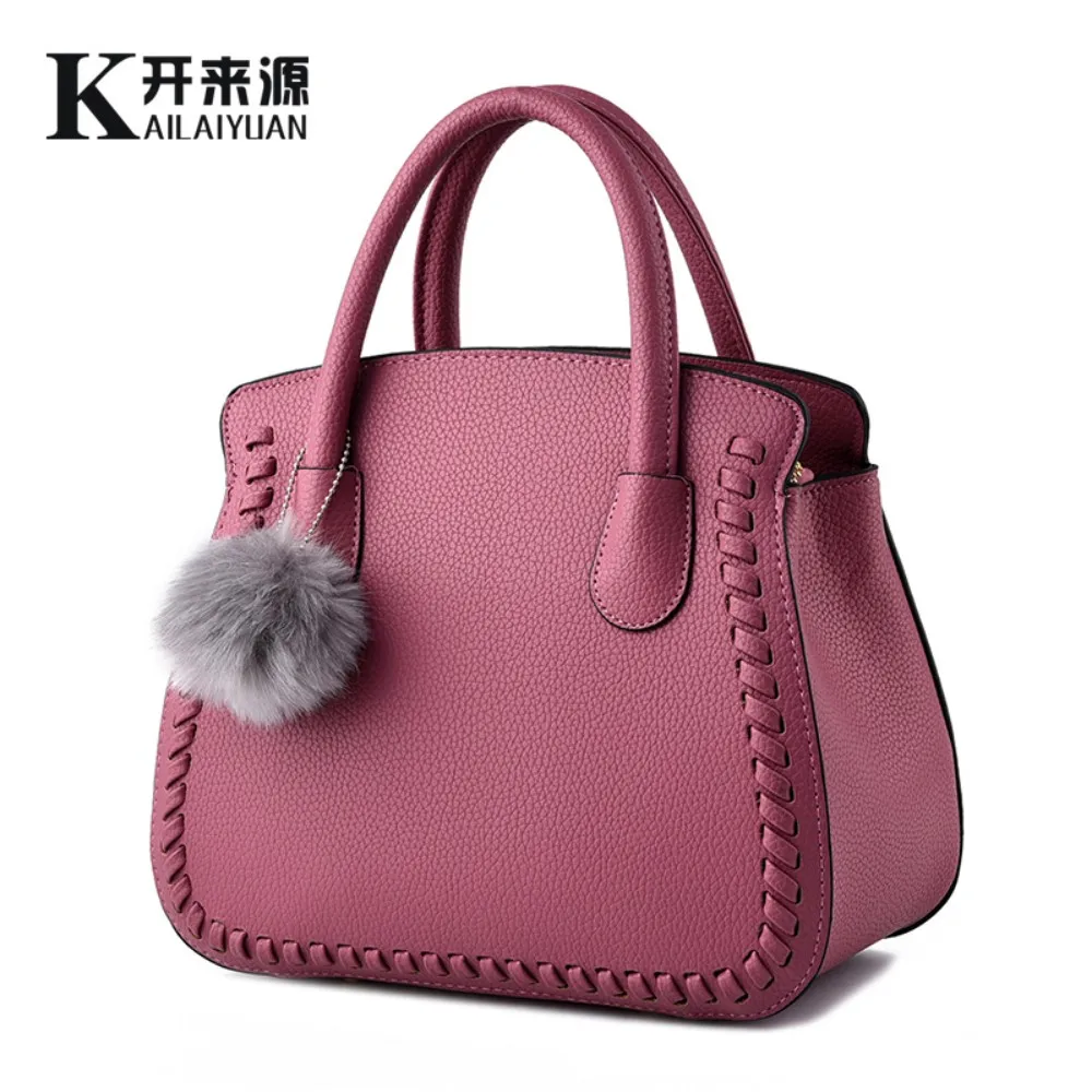 Женские сумки из натуральной кожи новая упаковка Женская корейская модная стильная женская воздушная сумка женская сумка почтальона через плечо - Цвет: Хаки