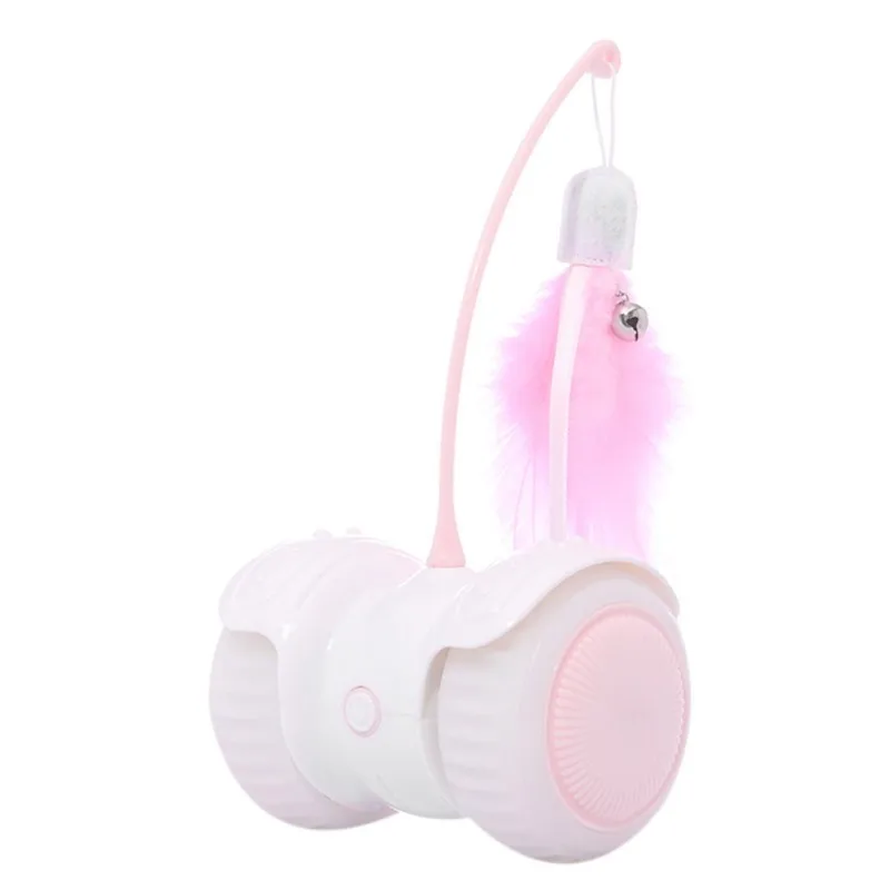 Pet Electric Smart Balance Led Luminous Remote Control Car Funny Cat Toy Gray Feather (lithium Battery, Capacity 300ma)
