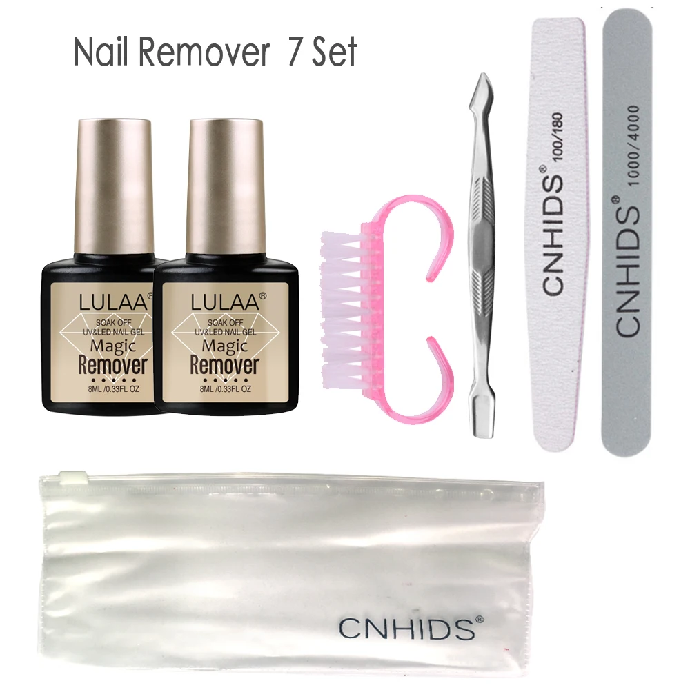 

LULAA 4/7pcs/Set Magic Gel Nail Polish Remover Cleaner Nail UV Gel Degreaser Liquid Remove Sticky Layer Manicure Tools Hot