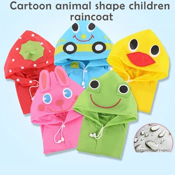 

1pcs Cartoon Animal Style Waterproof Kids Raincoat For children Rain Coat Rainwear Raincoat Student Animal Style Raincoat