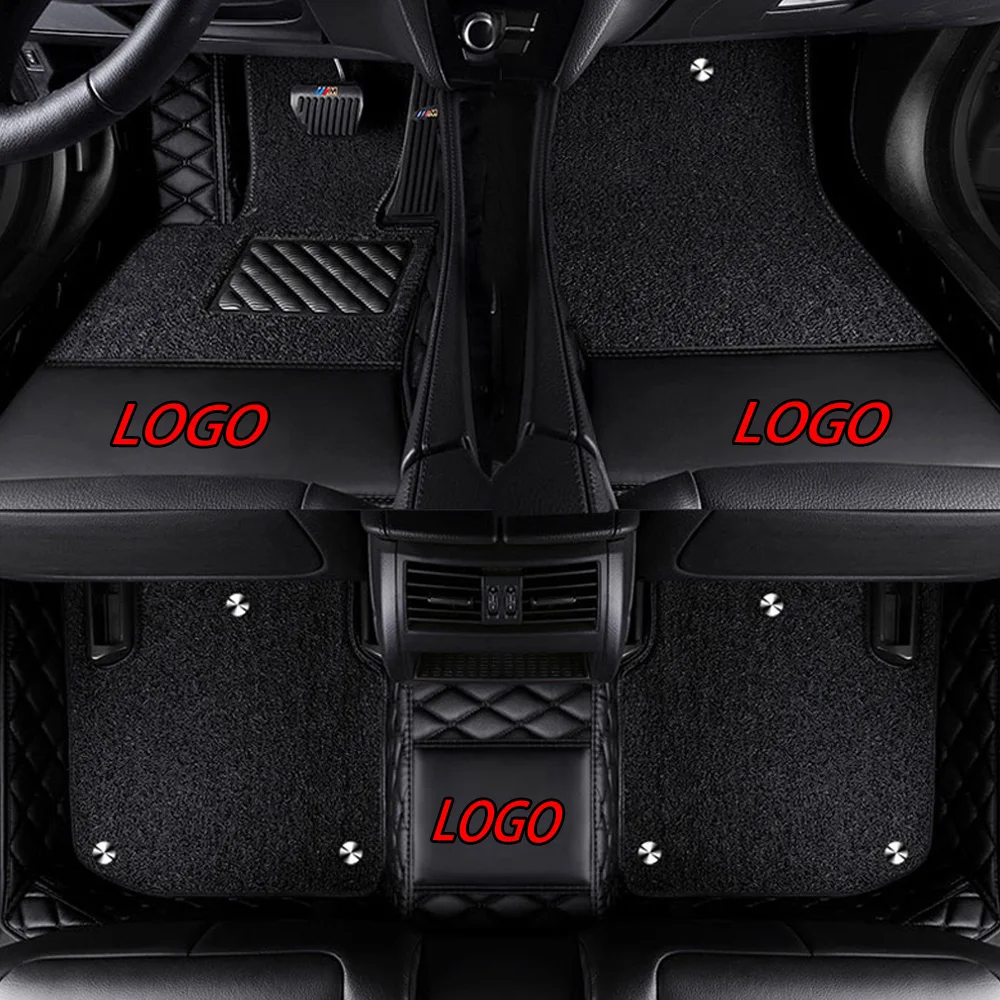 

Car floor mats with Logo/Brand Logo Case for BMW 3/4/5/6/7 Series GT M3 X3 X4 X5 X6 Z4 Waterproof car-styling leather Anti-slip