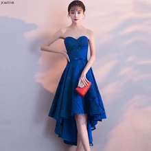 Robe demoiseur d'honneur fille, новинка, Сексуальное Милое платье с открытыми плечами, королевское синее бордовое розовое платье подружки невесты, чайное свадебное платье для гостей