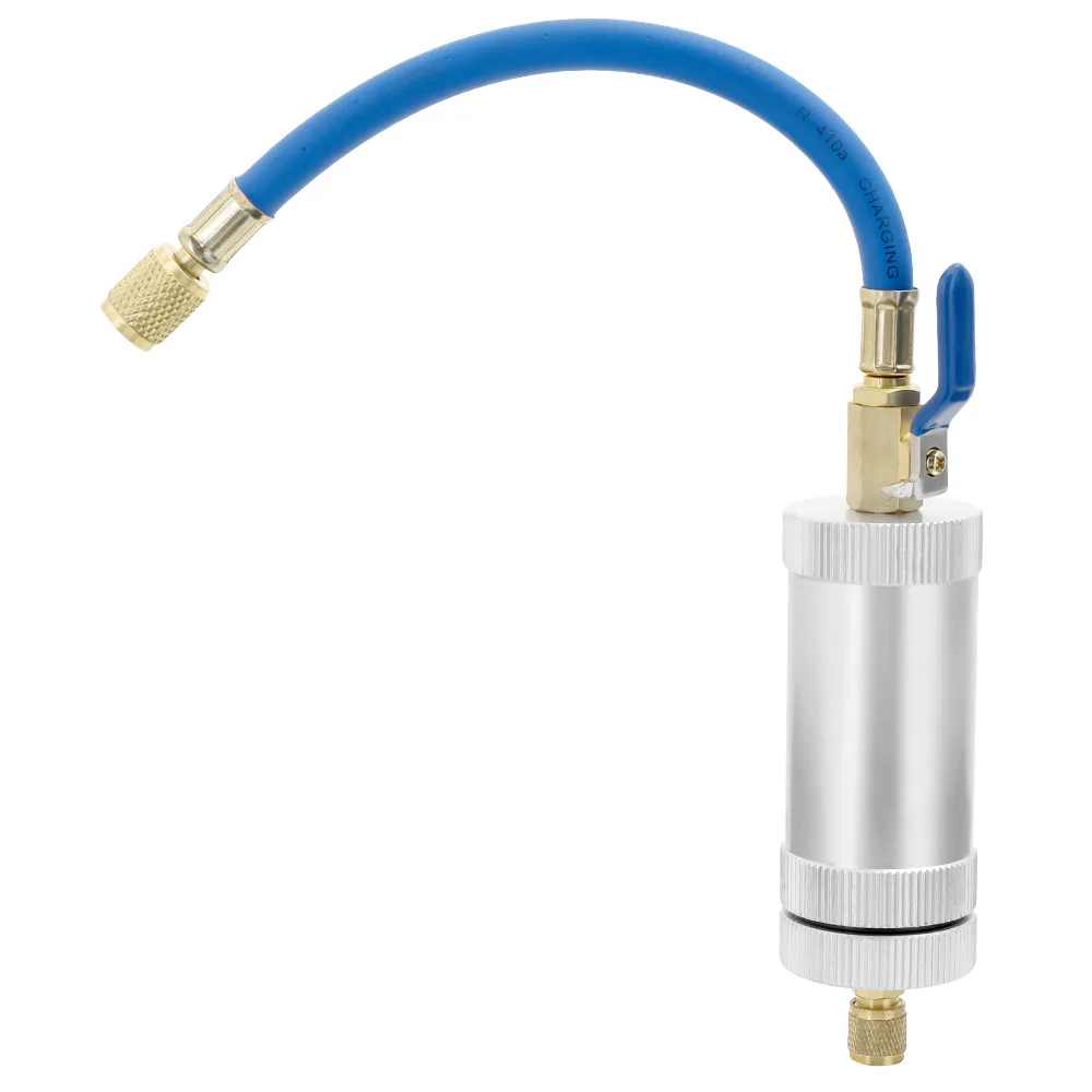 

Air Conditioning Car Oil Injection Dye Injection Tool 2 Ounce 1/4" Pure Liquid Oil Coolant Filler Tube Car Accessories
