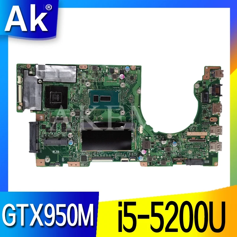 AKEMY K501LX материнская плата для ноутбука For Asus K501LN K501LB A501L K501L V505L 100% тест Ok GTX 950M i5-5200U