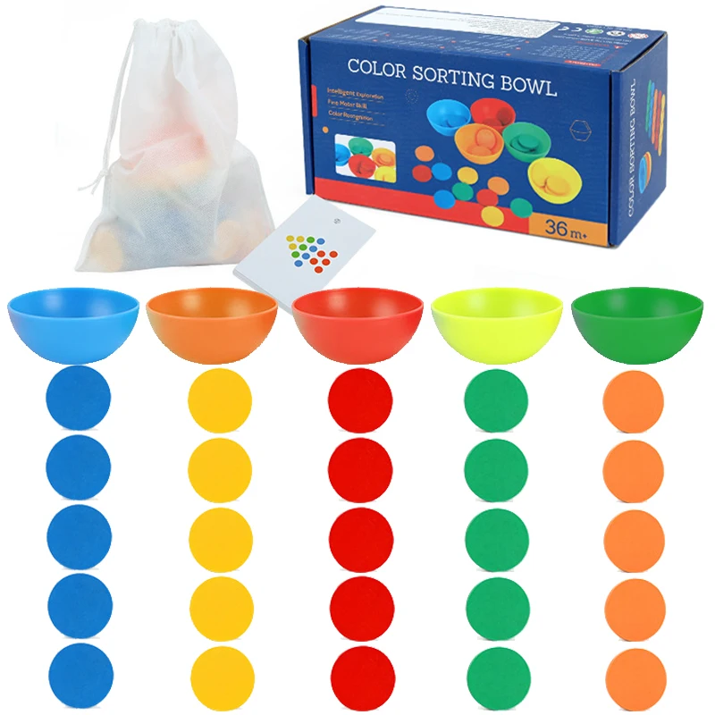 Counting Matching Game with Sorting Cups Color Classification and