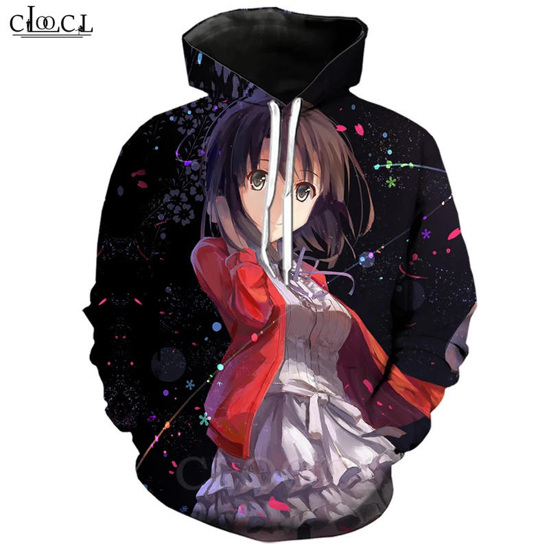 Японское аниме Saenai Heroine No Sodatekata толстовки для мужчин и женщин 3D принт Harajuku со шляпой Толстовка Повседневная Уличная одежда пуловеры - Цвет: Hoodies 7