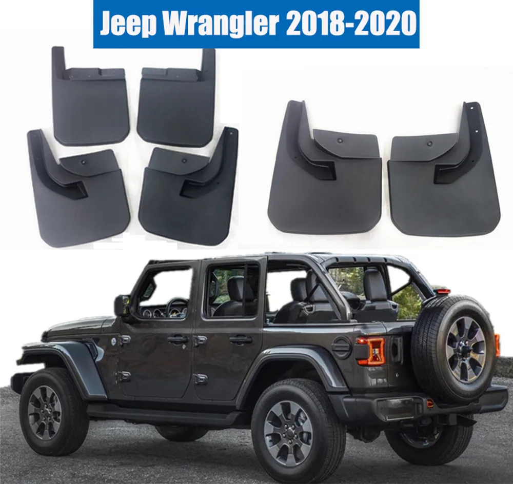 Брызговики подходят для Jeep Wrangler- передние и задние брызговики Брызговики Автомобильные Брызговики аксессуары 4 шт./компл