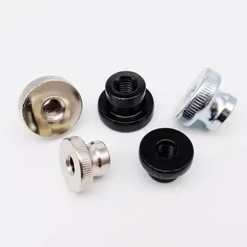 

2/5pcs M3 M4 M5 M6 M8 M10 Carbon Steel GB806 Step Adjust Knurl Thumb Nut Hand Tighten for Thumbnut 3D Printer Curtain Wall Glass