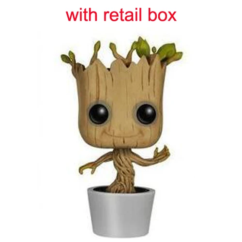65 tree with box Персонажи Marvel ракета енот звезда-владыка гамора Дракс Разрушитель грутс каваи 10 см фигурка игрушки - Цвет: 65 tree with box