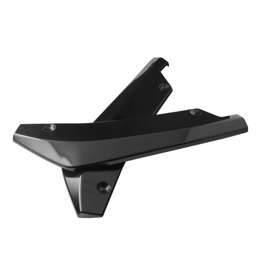 2 Pieces Universal Car Rear Bumper Lip Splitter Fins Spoiler Protector Black
