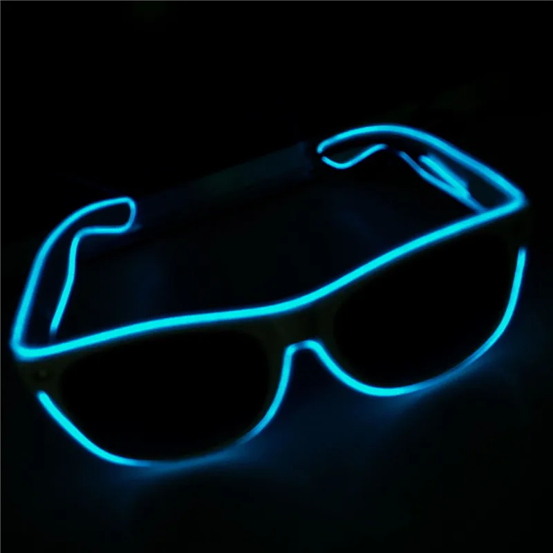 Светодиодный светильник EL Wire Up Shutter Glasses модное украшение для костюма вечерние подарки на Хэллоуин