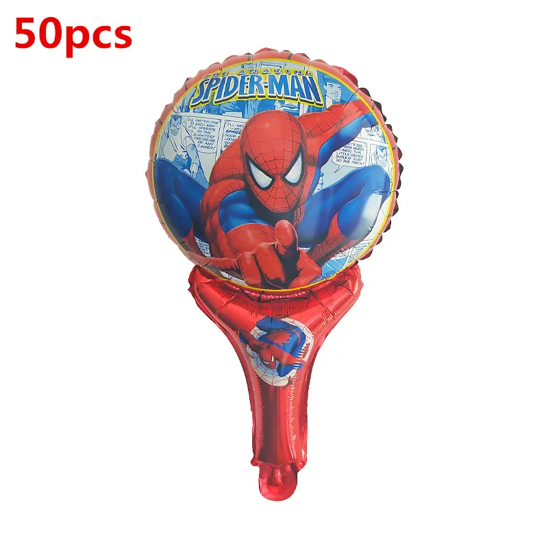 Воздушные шары из фольги с объемным рисунком Человека-паука, Бэтмена, Железного человека, супергероя, украшения на день рождения, подарки для детей, детские игрушки - Цвет: Розовый