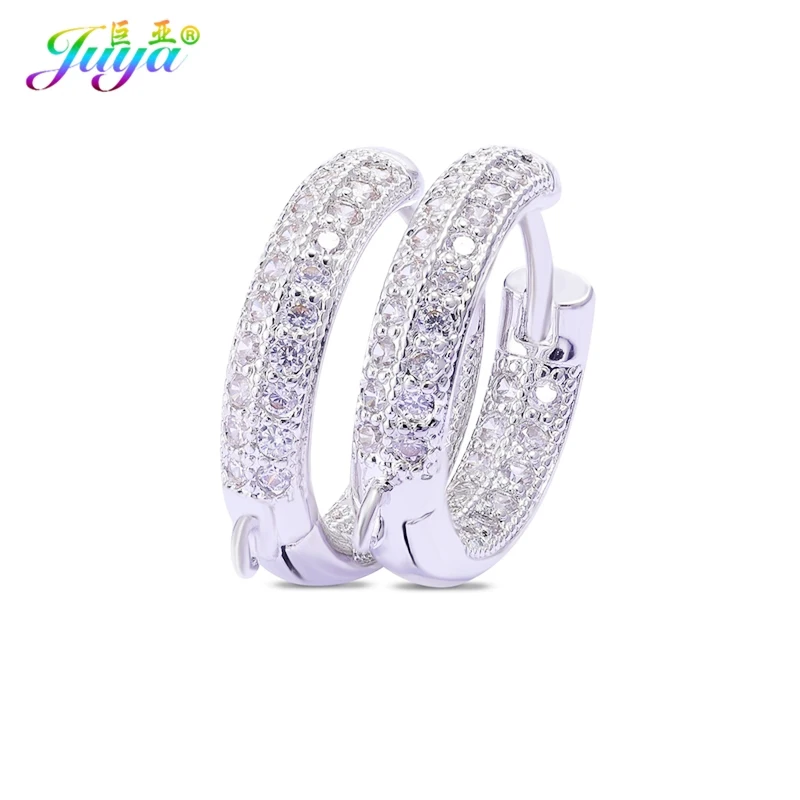 Juya, сделай сам, серьги, ювелирные изделия, Mkaing, аксессуары, застежка, серьги, крючки и застежки для модных жемчужных сережек, материал для изготовления - Цвет: White Gold