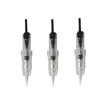 

50pcs permanent makeup needle cartridge disposable eyebrow tattoo micro needle for electric pmu machine tattoo use