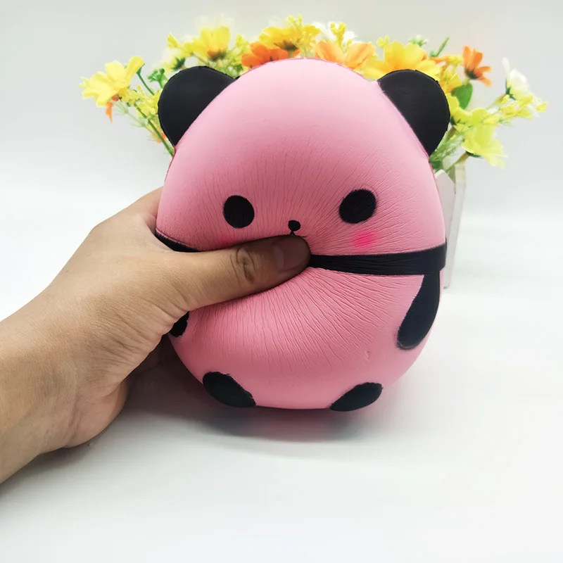 Новинка kawaii мягкая глина панда яйцо медленное восстановление Моделирование Мягкие Детские кухонные принадлежности пузырь креативная игрушка бразильский запах декомпрессия Забавный мальчик