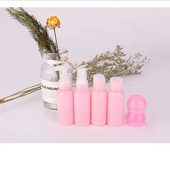 

6pcs/Set (50ML/80ML)Shampoo Makeup Cream Sub-bottle Small funnel Home Travel Plastic Emulsion Containers Liquid Spray Bottle