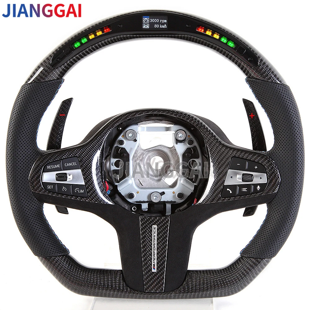

Fit For BMW Steering Wheel G Series M3M5 1- 4 Series X1 X2 X3 X4 X5 X6 X7 Z4 LED Shift With Vbration Racing Wheel