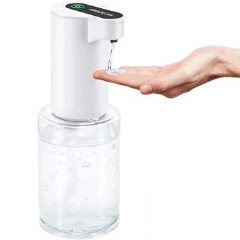 

HTHL-Automatic Liquid Gel Hand Soap Dispenser - 12OZ Pressless Countertop Soap Dispenser Sensor Bottle for Home