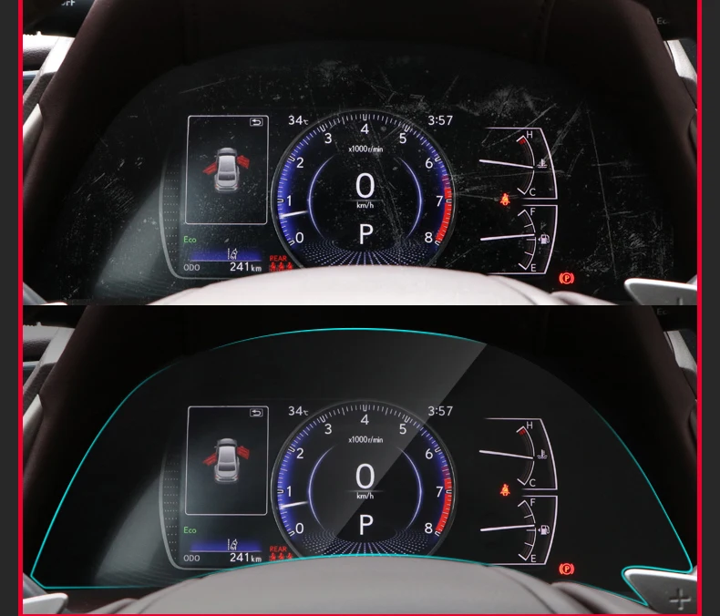 Lsrtw2017 для Lexus Es ES200 ES260 ES300h автомобиля HD приборной панели защитная пленка интерьерные аксессуары наклейка