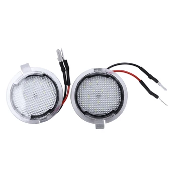 

2X For Ford Led Under Mirror Puddle Light F-150 Edge Explorer Mondeo Taurus S-Max Led Rear Mirror Lamp Car Styling