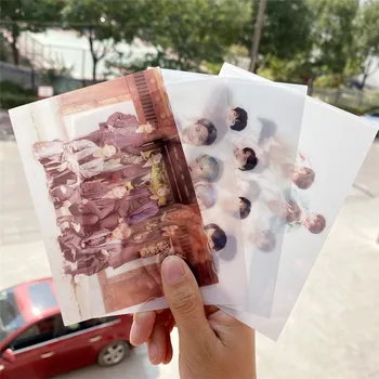 

4 Pcs/Set Kpop Bangtan Boys SEVENTEEN BLACKPINK GOT 7 IZONE TWICE PVC Photo Accessories Memorial Gift for Fans