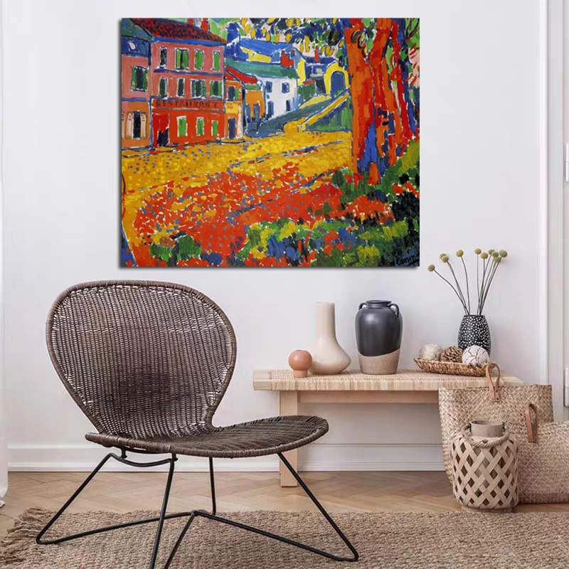 

Maurice de Vlaminck Nordic Modern Flower Bush Fashion Style Canvas Painting Art Print Poster Picture Wall Living Room Home Decor