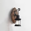 Antique vintage wall light wood light glass wall lamp restaurant cafe light bar corridor bedroom bedside lamp sconce E27 bra ► Photo 3/6