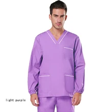 

Long Sleeve Scrubs Top Men Medical Uniforms Winter Nursing Clothes Cotton Doctor Workwear Plug Size Overalls Surgical Dentistry