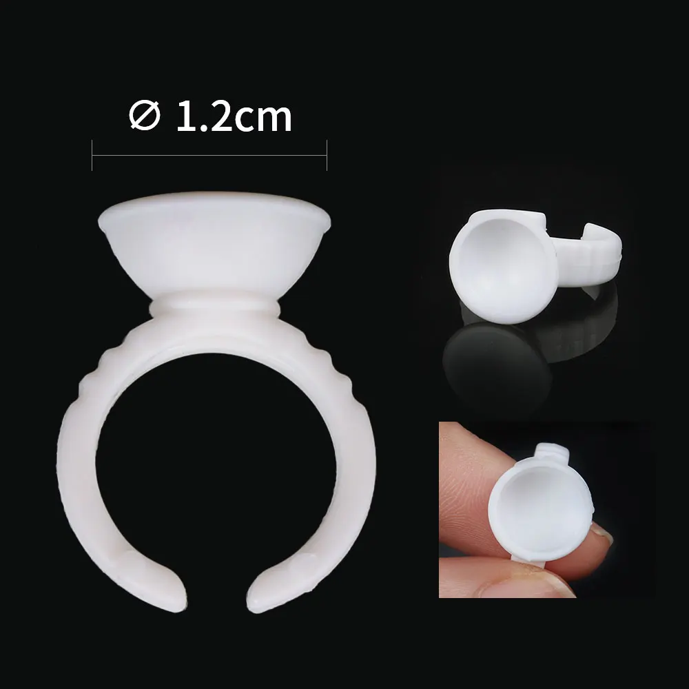 100pcs Permanent Makeup Easy Ring Ink Holders Caps without Separated caps holder free shipping