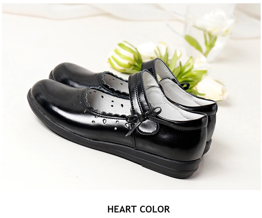 Новая стильная школьная обувь для девочек; детская черная обувь из натуральной кожи для девочек; вечерние туфли принцессы для танцев; детская обувь для малышей